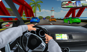 High Speed Traffic Car Driving Road Race Simulator screenshot 2