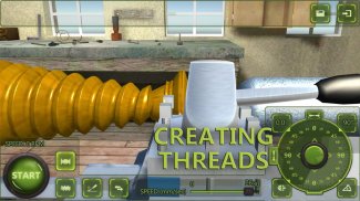 Lathe Machine 3D: Milling & Turning Simulator Game screenshot 0