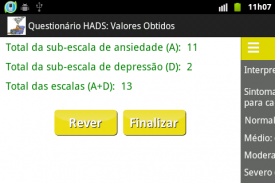 Ansiedade e/ou depressão? HADS screenshot 6