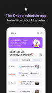 blip: Kpop idol schedule app screenshot 0