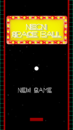 Neon Space Ball - classic pong screenshot 0