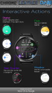 Chrome Leather HD Watch Face screenshot 2