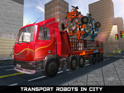 ماشین ربات کامیون حمل و نقل screenshot 10