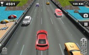Highway heavy traffic racer 2018: Fast driving car screenshot 1