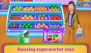 Supermarket Shopping Cashier - Fun Kids Girl Games screenshot 1