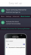 Disconnect for Samsung Internet Browser screenshot 1
