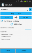 Shift Logger - Time Tracker screenshot 3