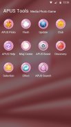 Telepon merah muda X-- APUS Launcher Tema Gratis screenshot 6