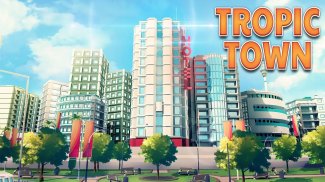 Town Building Games: Tropic City Construction Game screenshot 1