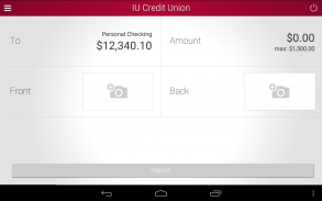 IU Credit Union Mobile Banking screenshot 1