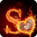 Fire Alphabet Photo Frames Icon