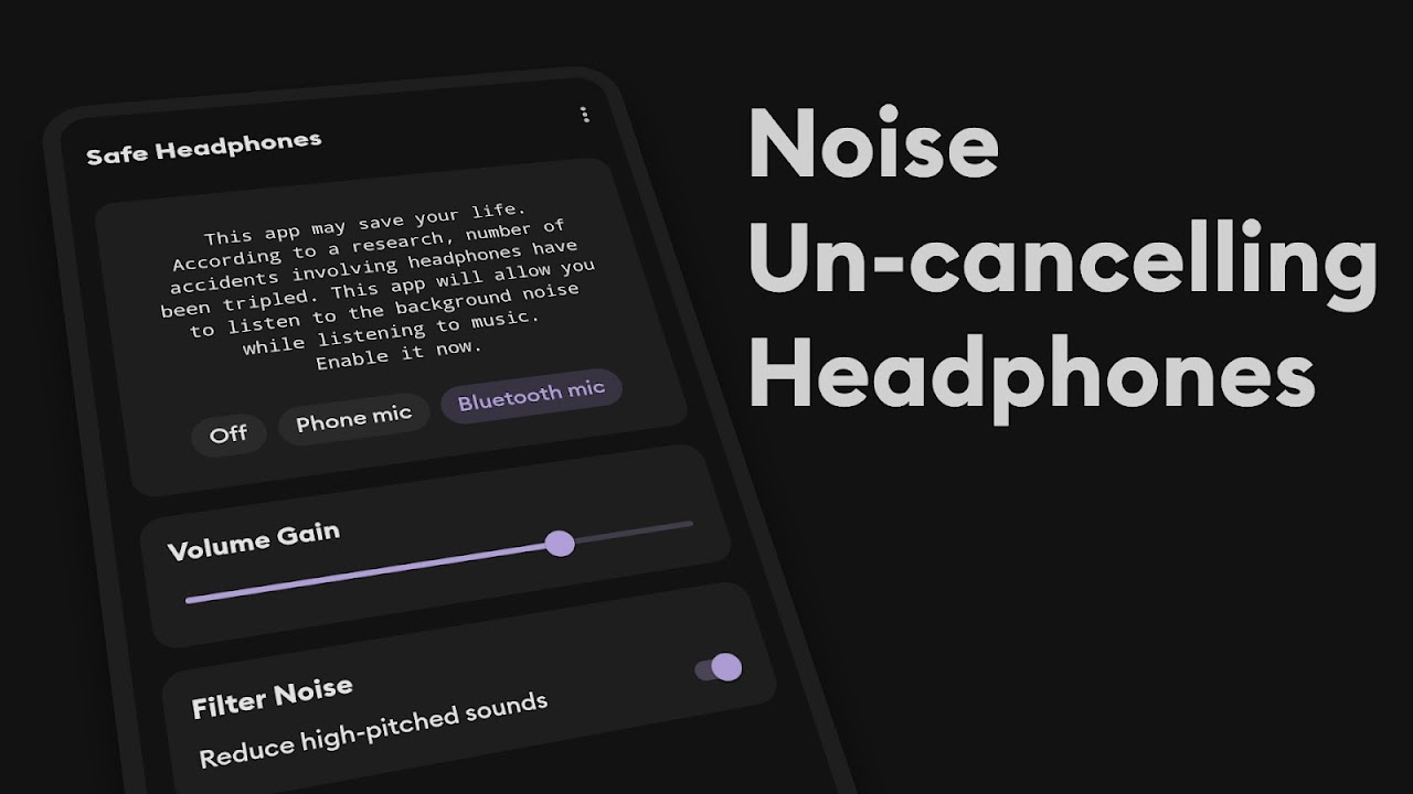 Safe Headphones - Hear Background Noises - Загрузить APK для Android |  Aptoide