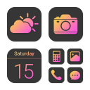 Wow Yellow Magenta - Icon Pack Icon