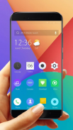 Purple & Red Colorblock - APUS Launcher theme screenshot 4