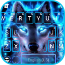 Yeni Cool Neon Wolf Klavye Teması Icon