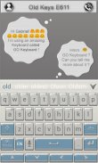 Old Keys E611 Keyboard Theme screenshot 4