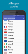 Speed Limits Europe screenshot 5