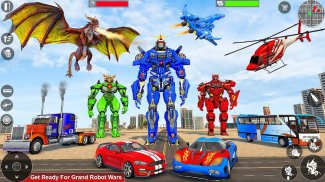 Dragon Robot Car Games 3d screenshot 4