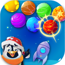 Bubble Shooter Space Penguin
