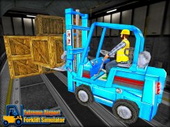 Aşırı Havaalanı Forklift Sim screenshot 8