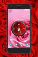 Red Clock Live Wallpaper screenshot 1