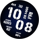 Digital SCRATIN Watch face