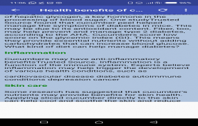 Health benefits of cucumber screenshot 3