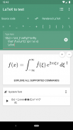 LaTeX equation editor: Unicode Math Symbols screenshot 2