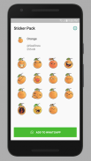 Orange Stickers - WAstickerApps screenshot 1