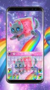 Twinkle Rainbow Cat Keyboard T screenshot 1