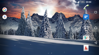 Christmas Snowfall Live Wallpaper FREE screenshot 0