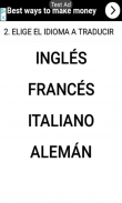 SPEAK and TRANSLATE - English, Spanish, French, Italian and German TRANSLATOR screenshot 3