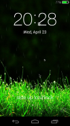 Galaxy rainy lockscreen screenshot 1