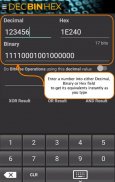 Decimal Binary Hex Converter screenshot 0