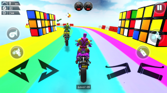 Superhero Tricky Bike Races screenshot 1