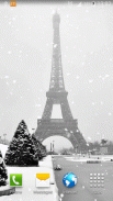 Tuyết ở Paris Hình nền sống screenshot 6