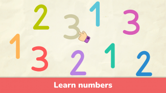 संख्याओं को सीखना - बच्चों के लिए खेल screenshot 1
