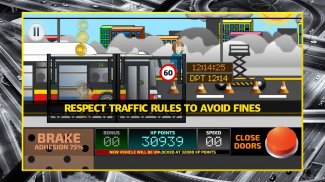 City Bus Driving Simulator 2D - coach driver sim screenshot 4