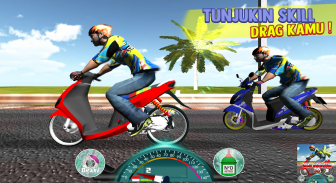 Indonesian Drag Bike Racing - Drag Indonesia 210m screenshot 0