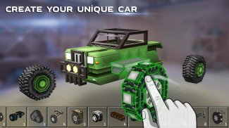 حرب الدبابات - سيارات ممتلئة Blocky Cars screenshot 1