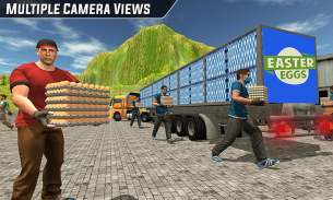 Supermarket Egg Transport Truck Driver Sim 2019 screenshot 1