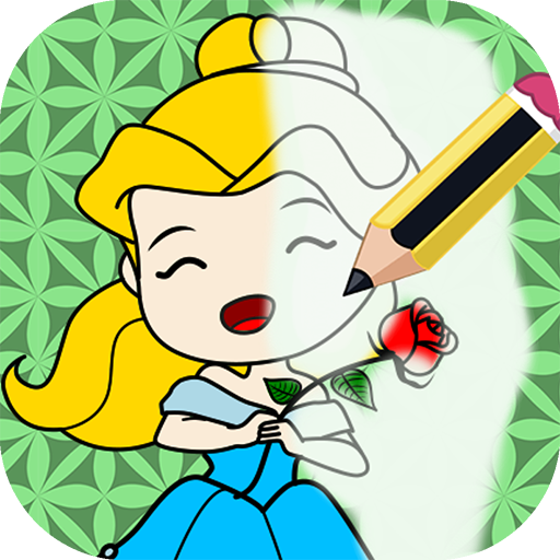 Pintar a princesa Cinderela - jogos de coloração de  princesas::Appstore for Android