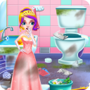 Princess Cleaning Ghost Castle Icon