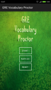 GRE Vocabulary Proctor. screenshot 1