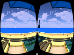 Relax Beach Toon VR Cardboard screenshot 0