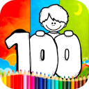 Coloring 100 Days Of School Games