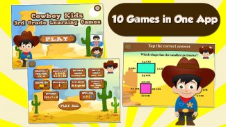 3 Juegos Cowboy Kids Grado screenshot 0