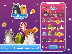 Pet Shop Merge - Free Animal Games screenshot 0