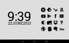 Stamped Black Icons screenshot 1