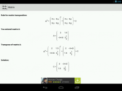 Matrix Calculator screenshot 0